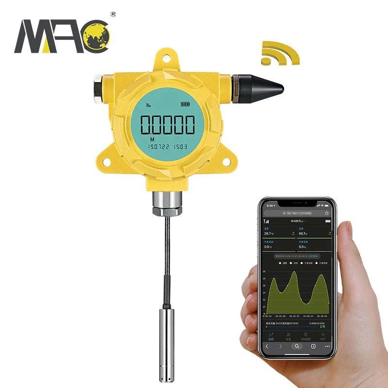 Беспроводной датчик уровня жидкости в резервуаре для воды Macsensor lora