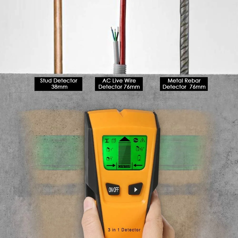 3 In 1 Detector stud Metal AC wire