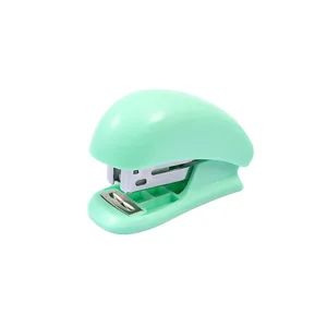 Wholesale High Quality Cute Mini 24/6 26/6 Plastic Stapler OEM Customized Logo Children Stationery Manual Stapler