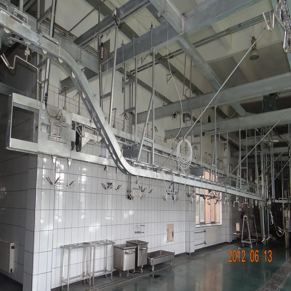 Complete set of halal mutton slaughtering machine for sheep slaughterhouse with meat cutting production line
