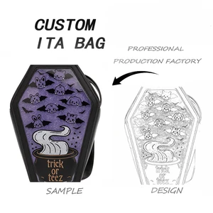 Custom Vampire Coffin Church Various Shape Design Ita Bag Gothic Halloween Theme Horror Itabag Manufacturer