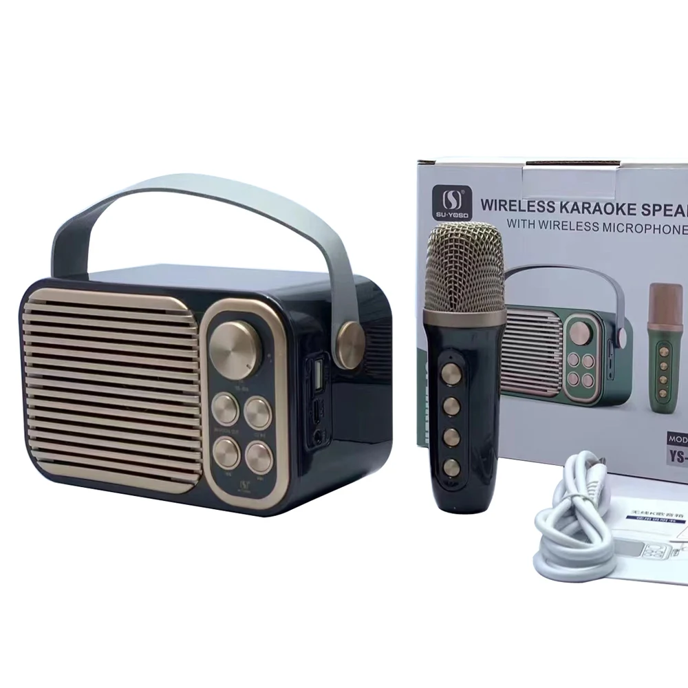 YS104 TV Shape Delicate Design Top Quality 3 Inch 10w 4 Ohm Horn Outdoor Speaker Vocal Cut Portable Speakers With Strap