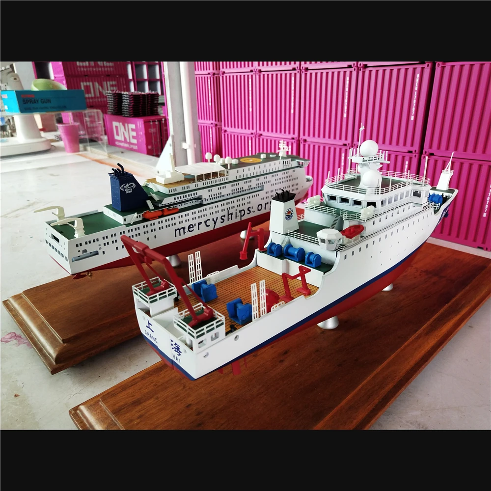 【A】40cm petroleum engineering ship model petroleum engineering shipping scale model Turku Repair Yard O.A.S shipmodel