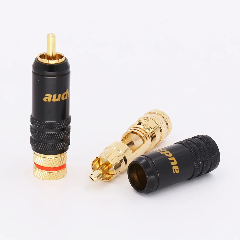 Adaptador Chapado En Oro De Alta Calidad Conector Rca 