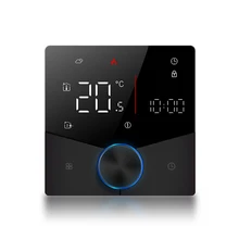 Smart WiFi Thermostat with Knob Design LCD Display Temperature Remote Controller for Floor Heating for Water/Gas Boiler Systems