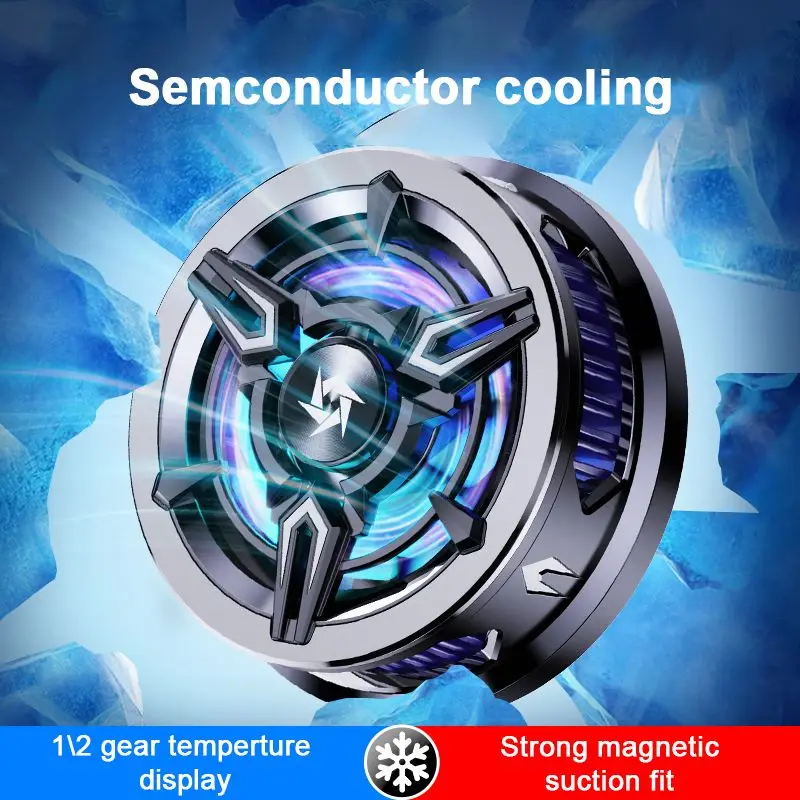 Factory Directly New Fast Cooling RGB Lighting SL13 Magnetic and Back Clip Semiconductor Mobile Phone Radiator Cooler