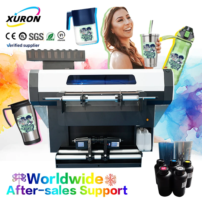 Xurong's Fully Automatic Roll-to-Roll UV DTF Printer Multifunctional with Pigment Ink Trusted Industry Leaders Transfer Printing