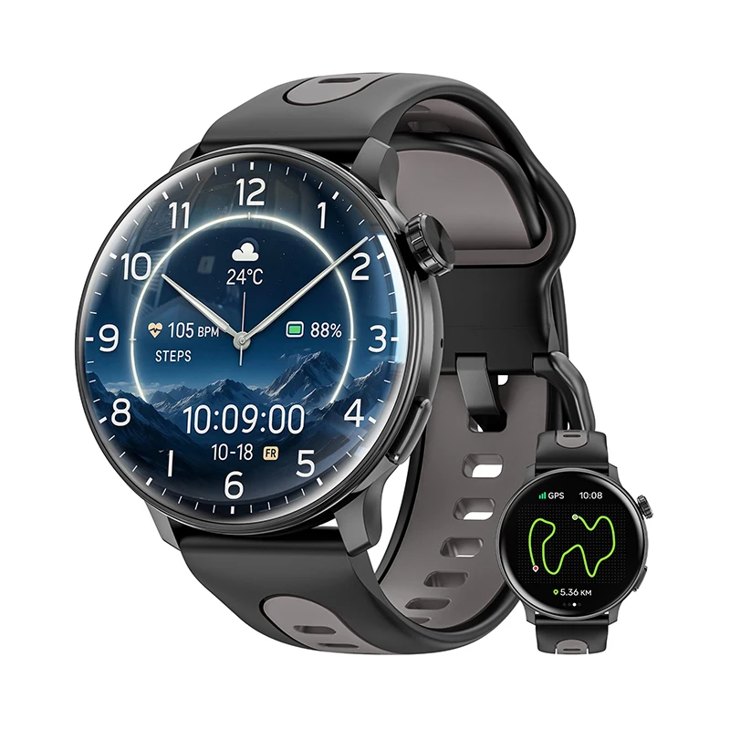 S666 Smart Watch 1.43inch AMOLED Screen Reloj Fashion Outdoor GPS BT Calling Sport Fitbeing Smartwatch Men Women