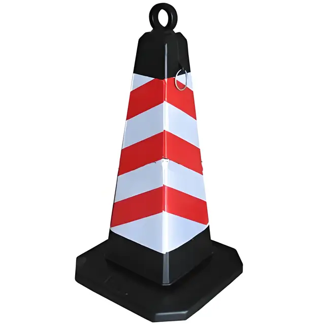 PVC Traffic Safety Cones White Reflective Material to Prevent Vehicles from Passing through Road Barrier