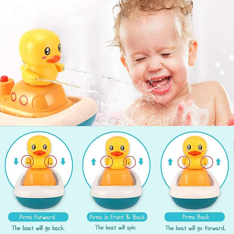 Hot Selling Baby Bath Tub Toys Toddler Shower Game Electric Duck Shower