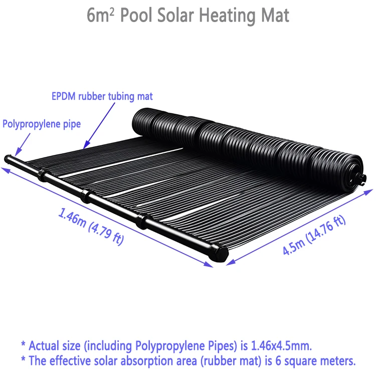 1.33x4.5m Pool Heating Mat Pool Solar Heater Black Solar Heater Buy Pool Heater Solar Panel