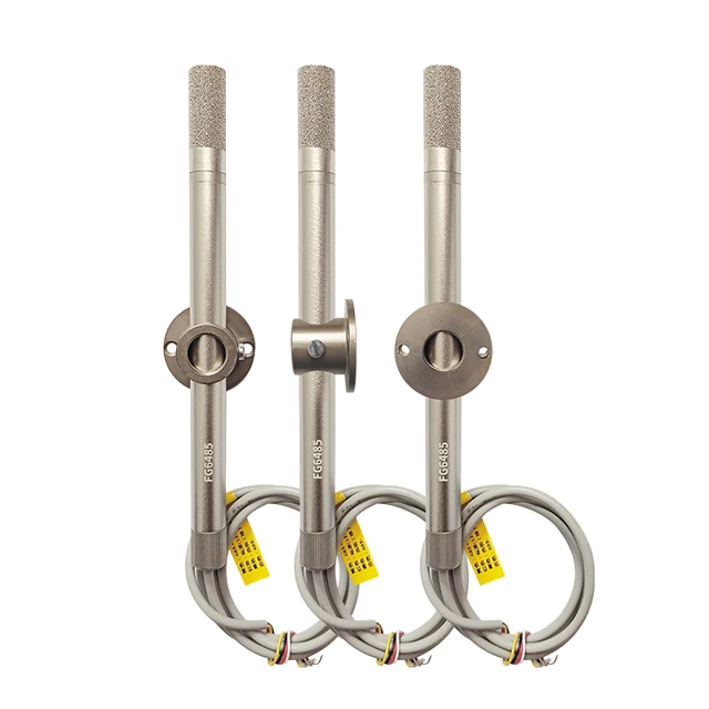 Industrial Grade Temp Humidity Transmitter High Accuracy RS485 Output with Metal Duct Sensor for HVAC Factory FG6485