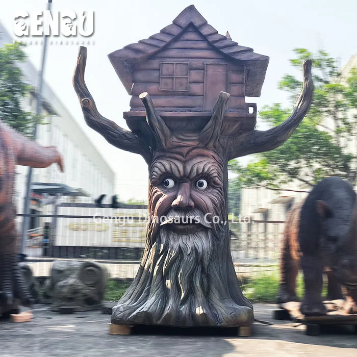 Real Talking Tree Model Animatronic Speaking Tree With House for Sale