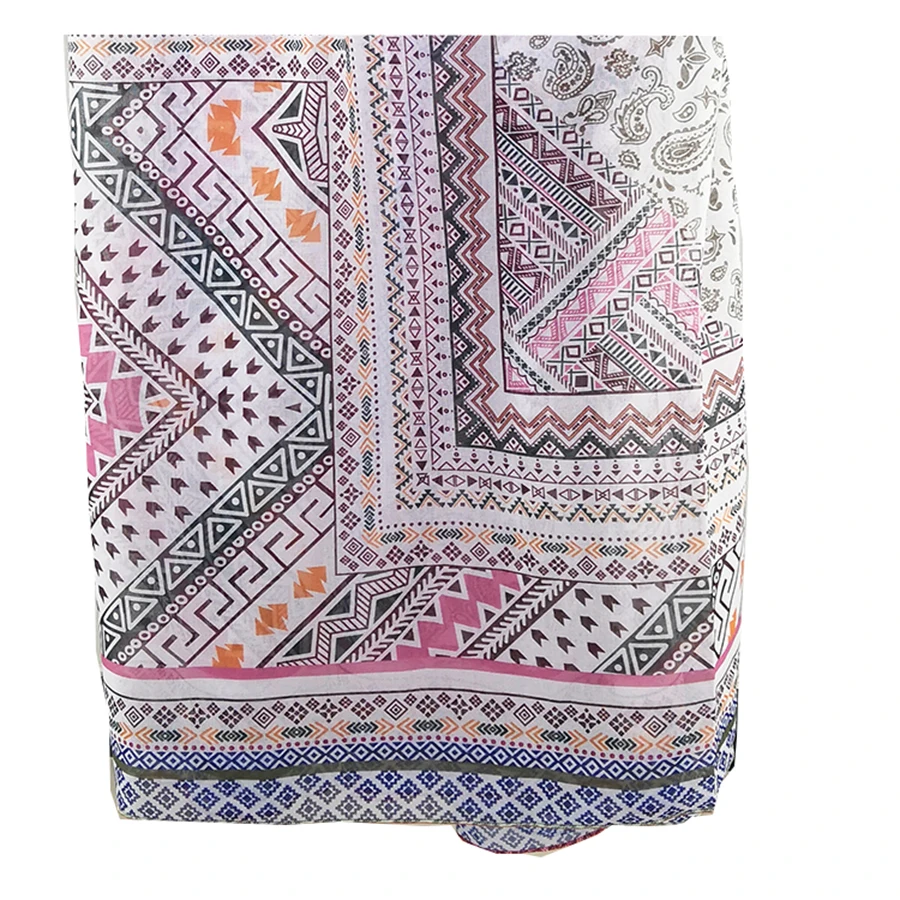 
 polyester voile fabric for printing tudung and square scarf  