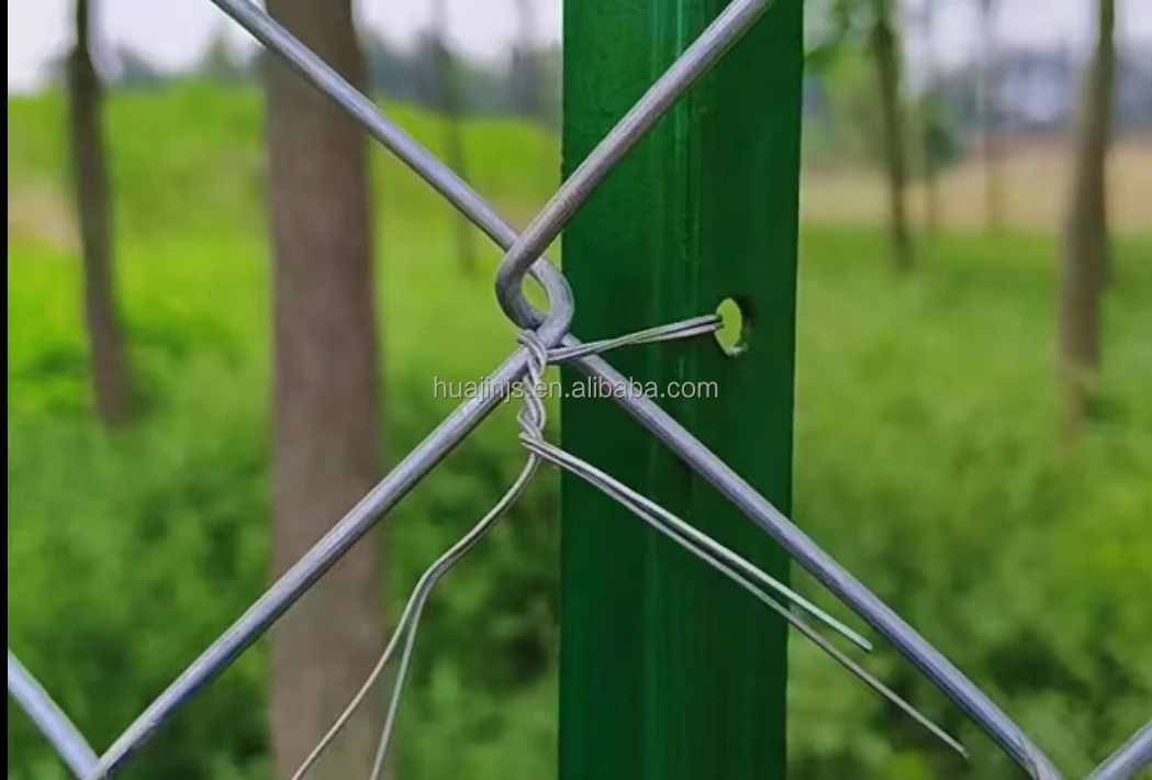 Galvanized Chain Link Temporary Fence Panels with Cross Tubes & Removable Barricades 2.5mm Wire Mesh for Events & Sports Fields