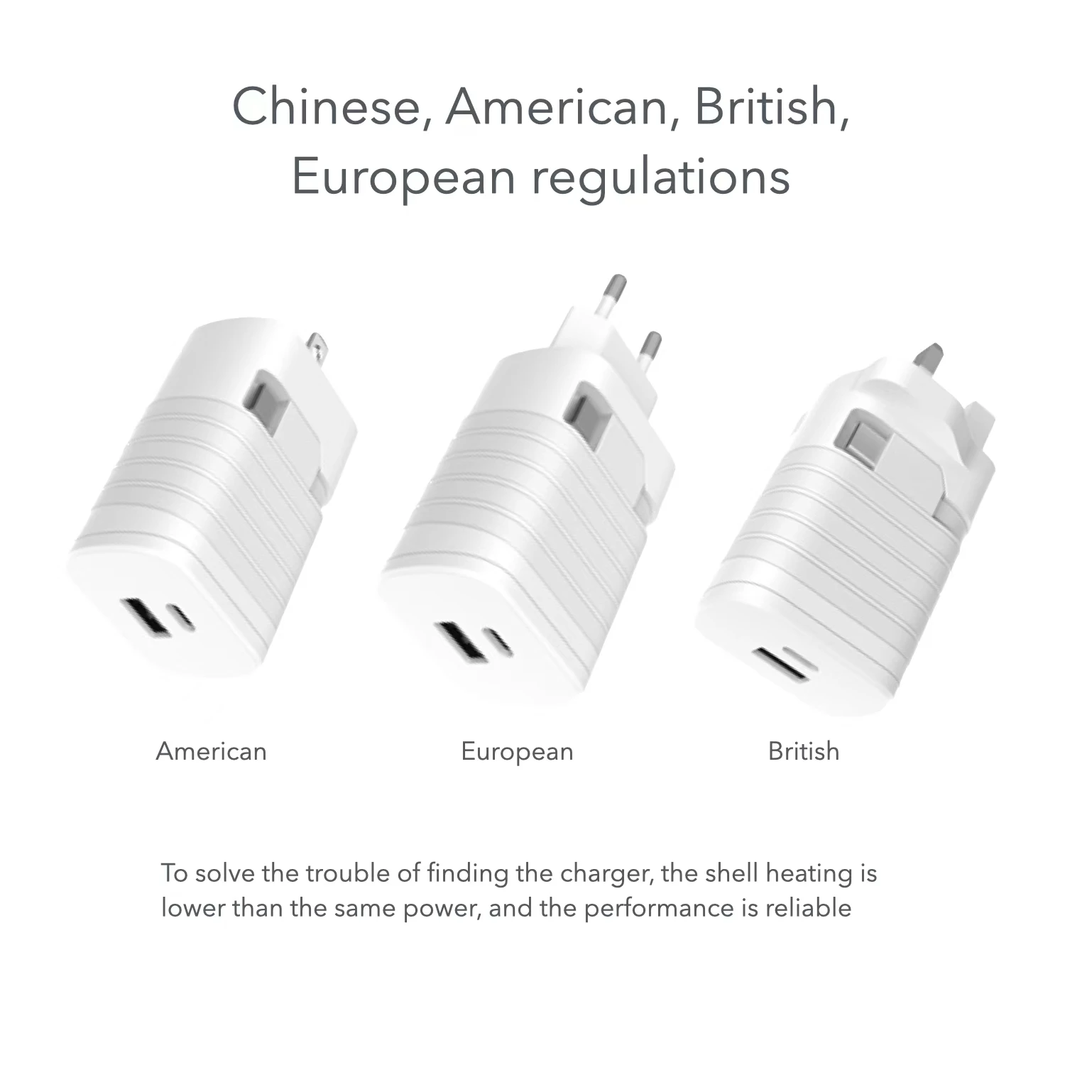2025 New Products PD40W Wall Charger Built-in USB-A+C Ports and Type-C Cable  Multi-port USB Wall Charger  UUTEK I30