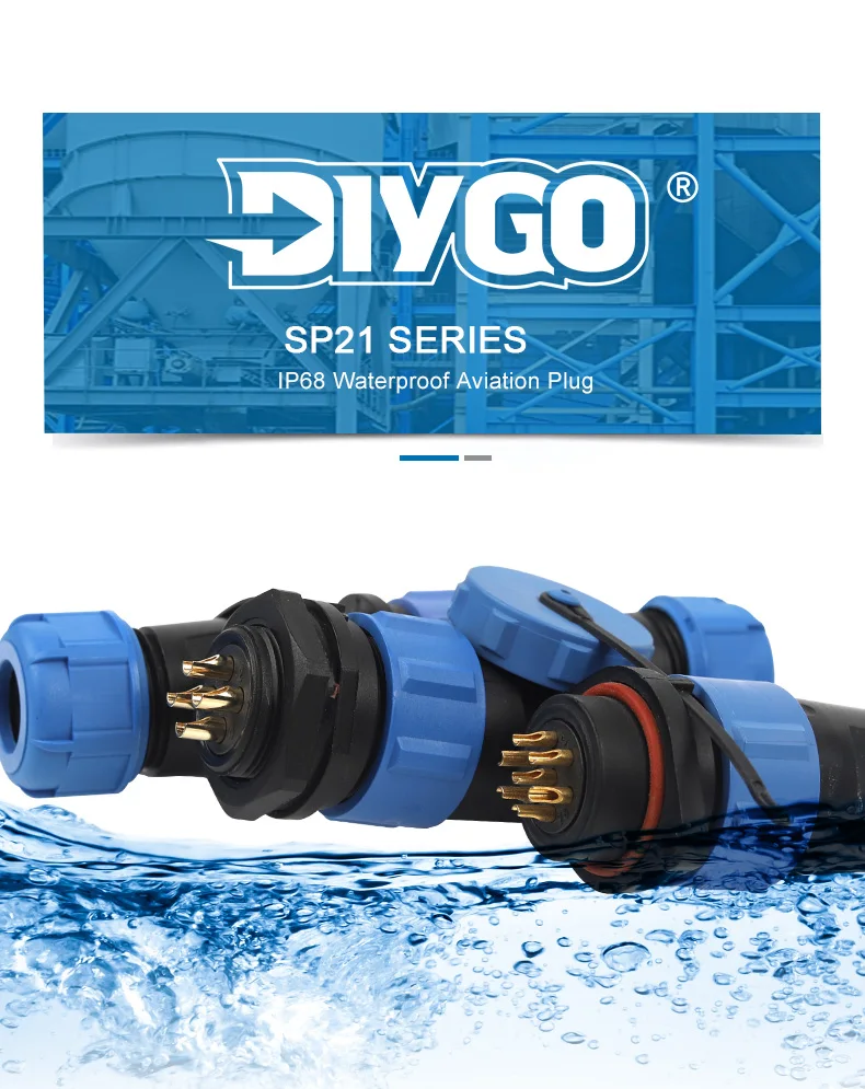 Spina Aviazione IP68 - 3 Pin, Per Esterno, 110-380V, Impermeabile - Foto 14