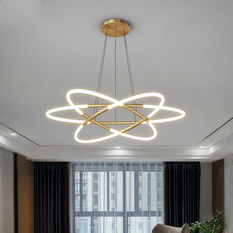 High quality led chandelier luxury simple ring nordic led chandelier new style modern style led pendant light