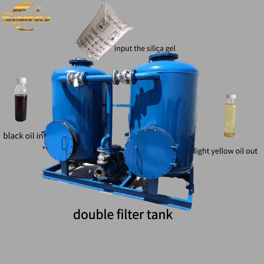 Black Diesel Oil Filter To Light Yellow Color Equipment Diesel Fuel Oil