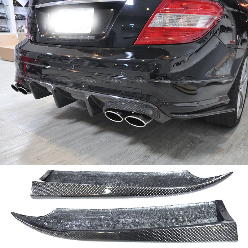 新型カーボンリアバンパーサイドスカートスプリッターフラップ