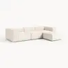 Tessuto misto lino beige