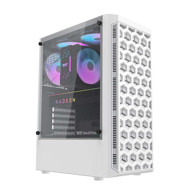 DarkFlash DK351 Cheap Bee Mesh Front Plate Pc case Computer Cases Towers Transparent Computer case
