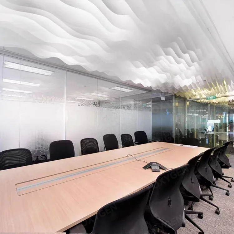 French Textured Paper Modern Style Drop Cloth Ceiling Fabric Drop a Grade Ceilingfor Hotel Shop factory