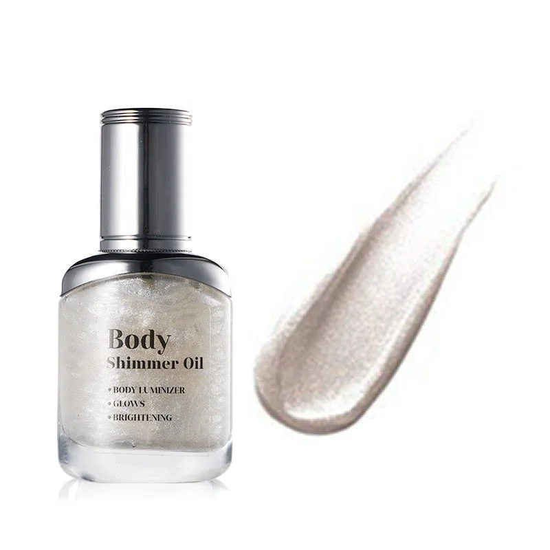 Настраиваемый полулитой лосьон для тела стойкий Натуральный жидкий мерцающий масло с собственным логотипом и низким MOQ