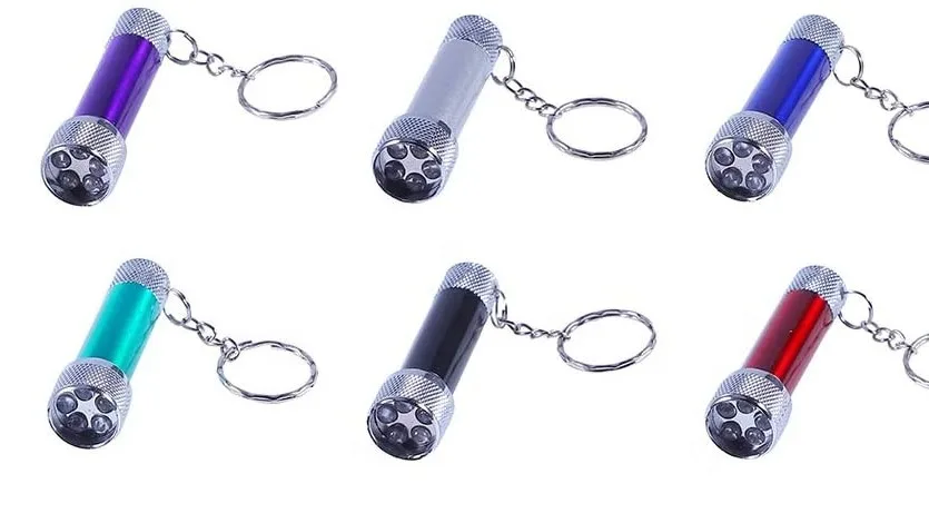 Super Bright Mini Portable Aluminum Alloy Led Keychain Torch Light