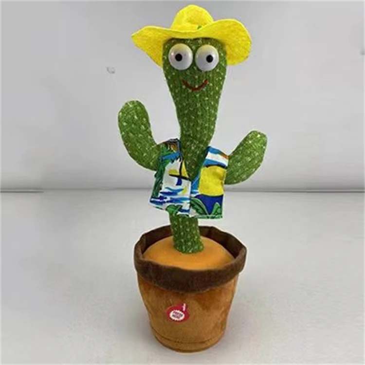 Talking Singing Dancing Cactus Recording Plush Toy