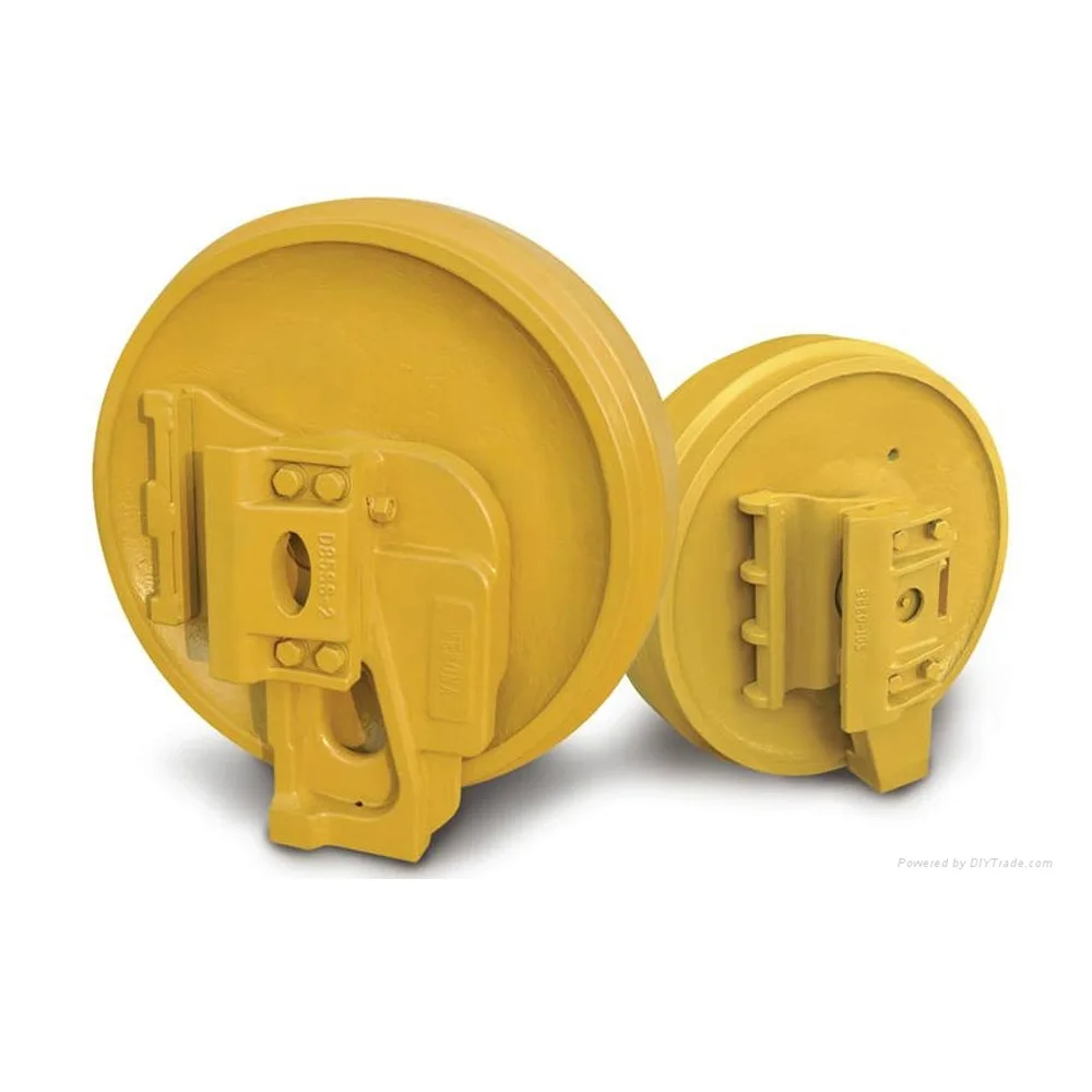 Ihi Front Track Idler Assy for Mini Excavator Jcb Wheel Bulldozer Parts Rubber Idler Js220 Pc20 Pc60 Pc200 Pc300 Ex120-2 Js220