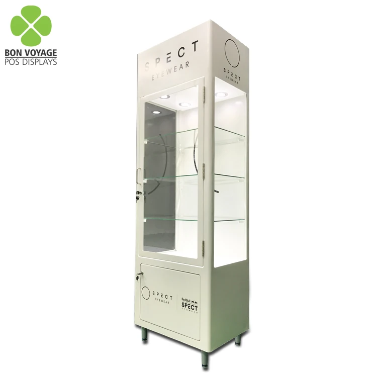 Newest Pop Display Optical Shop Eyewear Sunglass Display Door Cabinet Display Stand showcase Glass Cabinet showcase