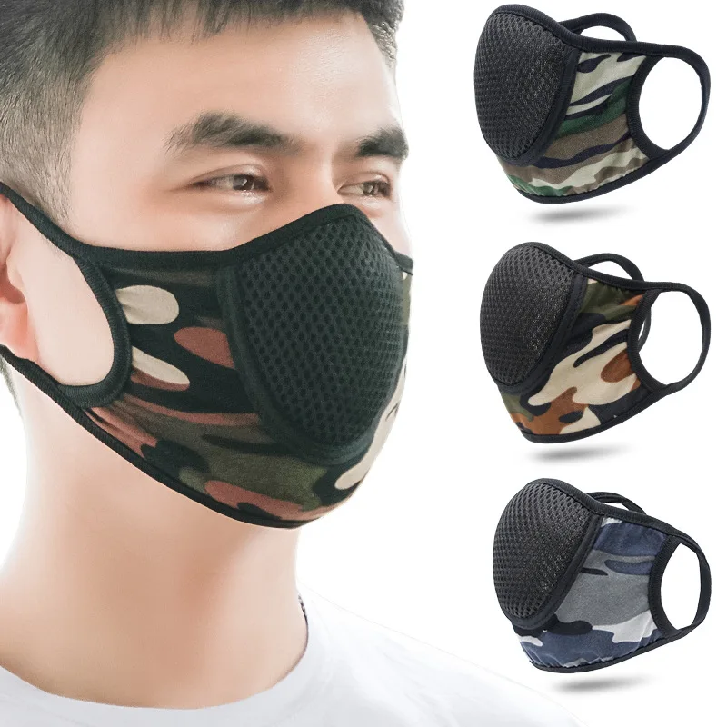 Outdoor Cycling Sunscreen Dust Fashion mascherina Cotton Twill Face Cover Adjustable