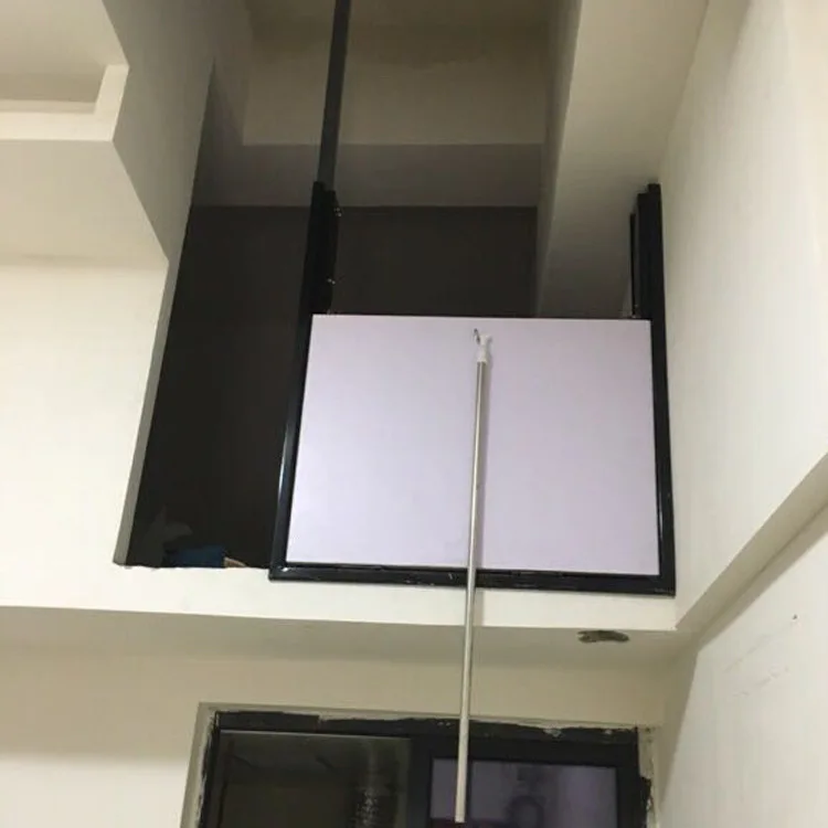 Custom Made Retractable Pull Down Telescopic Vertical Loft Ladder Attic Access Door with Ladder