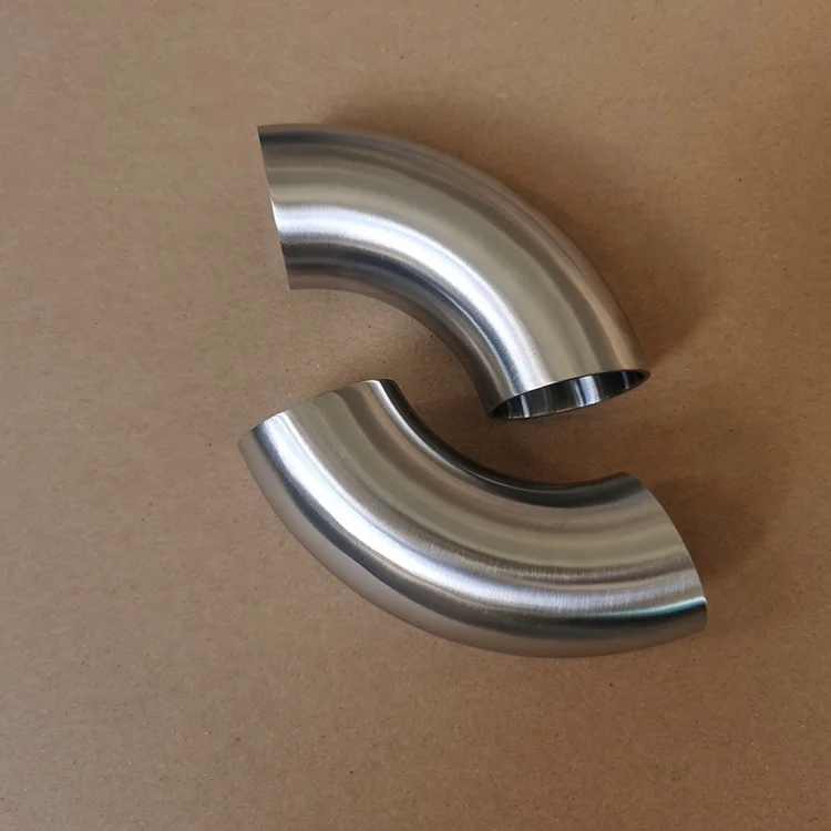 Sanitary 304 Stainless Steel Butt Welded 90 Degree Elbow Bend Stainless Steel Pipe Fittings