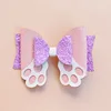 Mc6507 rabbit melon seeds pink purple bow hairpin