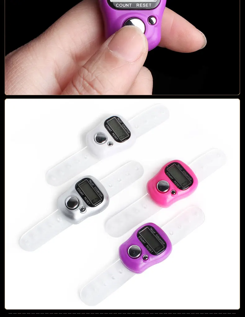 Adjustable Buckle Electronical Ring Style Counter Hand Tasbih Finger ...