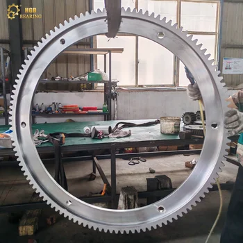 Luoyang Hengguan 42crmo Oem Manufacture Directly Rotary Kiln Parts Large Size Rotating Large Module Ring Gear