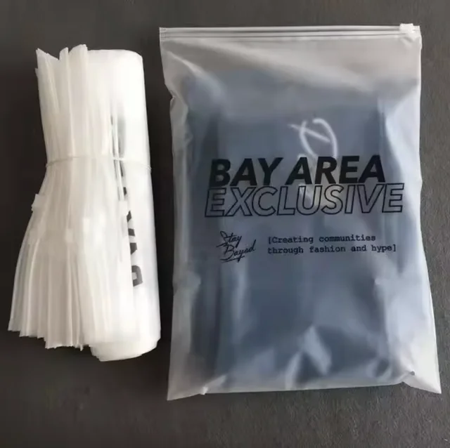 Frosted zipper bag clothing packaging bag ziplock bag