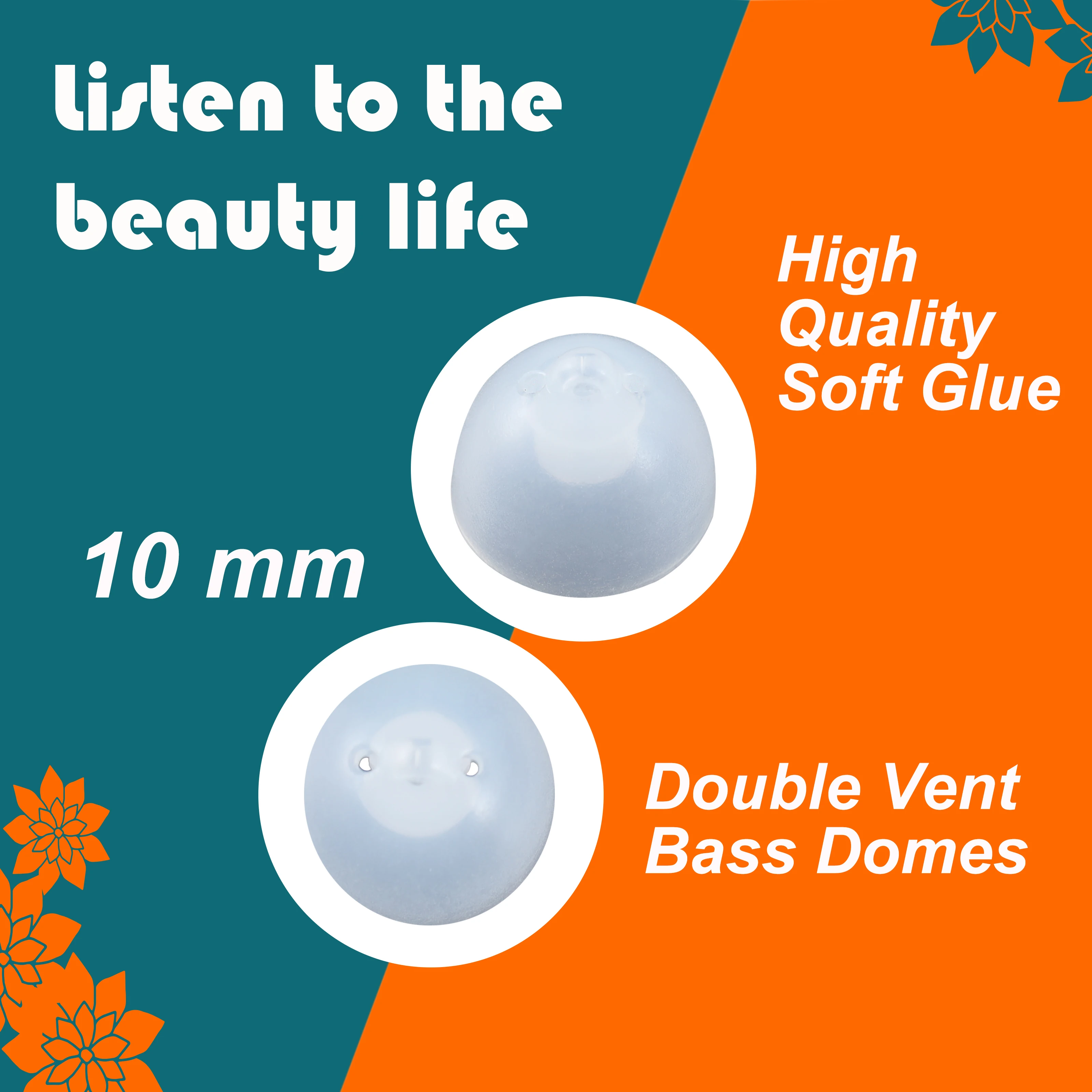 For Oticon Replacements For Double Vent Domes Double Open Single 8mm