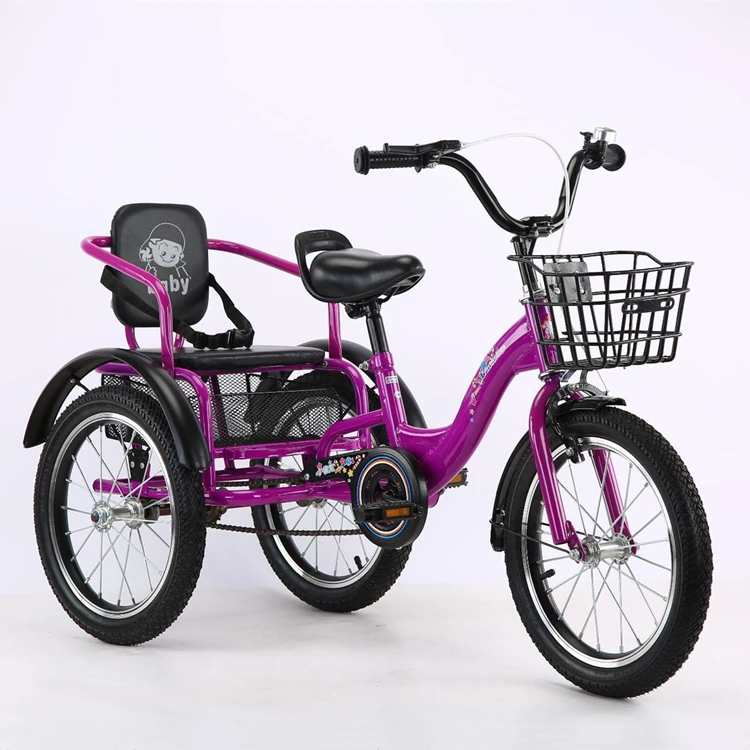 Three Wheels Trailer Kids Double Seat Baby Twins Tricycle for Children Ride  Toys with Peda - China Bicycle and Tricycle price