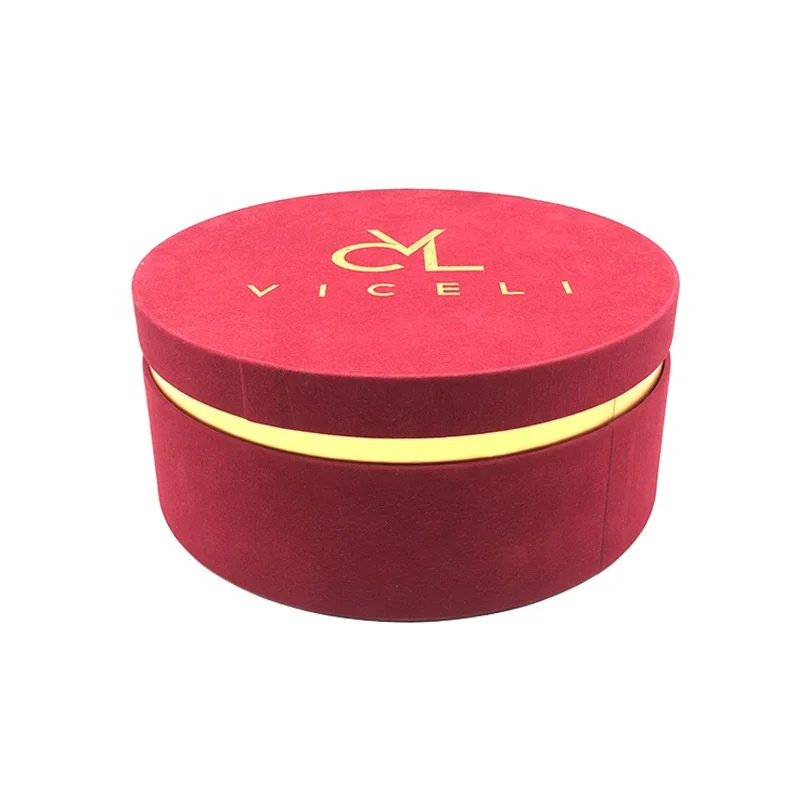 Wholesale Cardboard Rose Round Gift Flower Box Lid And Base Luxury Cylinder Package Box With Custom Logo
