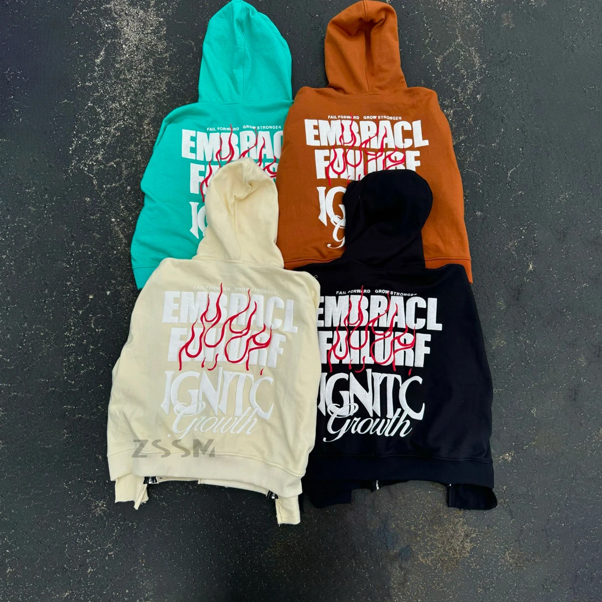 送料関税込 【DND4DES】 Acid Embroidered Boxy Hoodie DND4DES] Acid Embroidered Boxy Hoodie - BCAESAR