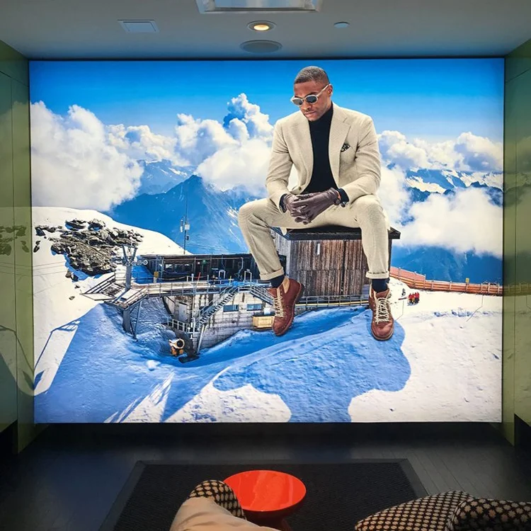 UV Sag Filmkaart Kleding Ligbox Ultra-dunne LED Grensloos Verligting Reklamekassie Op Maat Waterdig