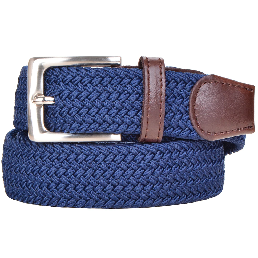 men's stretch belt braided elastic stretch