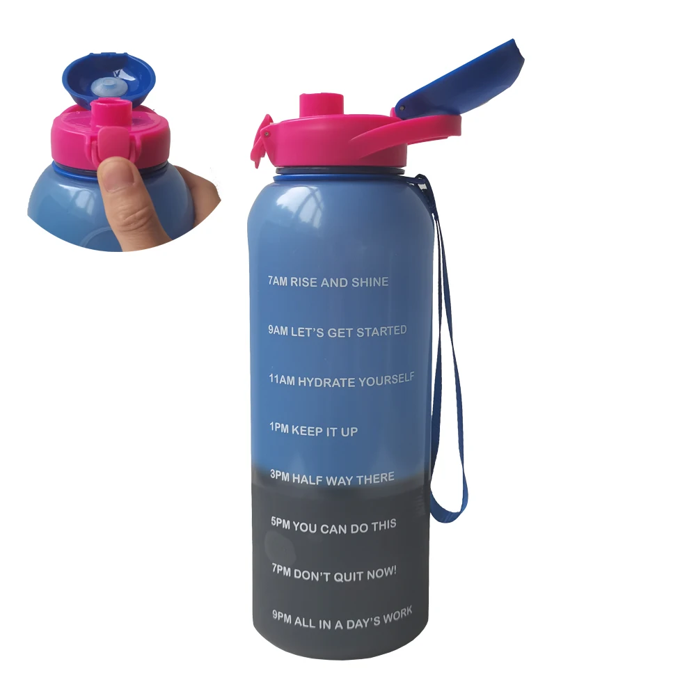 32 Oz Bpa Free Water Bottle Time Marker Eco-friendly Tritan Bottle ...