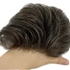 HS25 Newtimes Hair 0.02 0.03 Ultra Thin Skin V-looped Human Hair Replacement Men Toupee