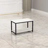Tableau blanc avec cadre noir, dimensions : longueur 80, largeur 40, hauteur 50.