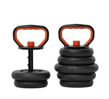 5 In1 Adjustable Dumbbells Set Used As Barbell, Kettlebells, Push up Stand  Free Weight Set with Connector