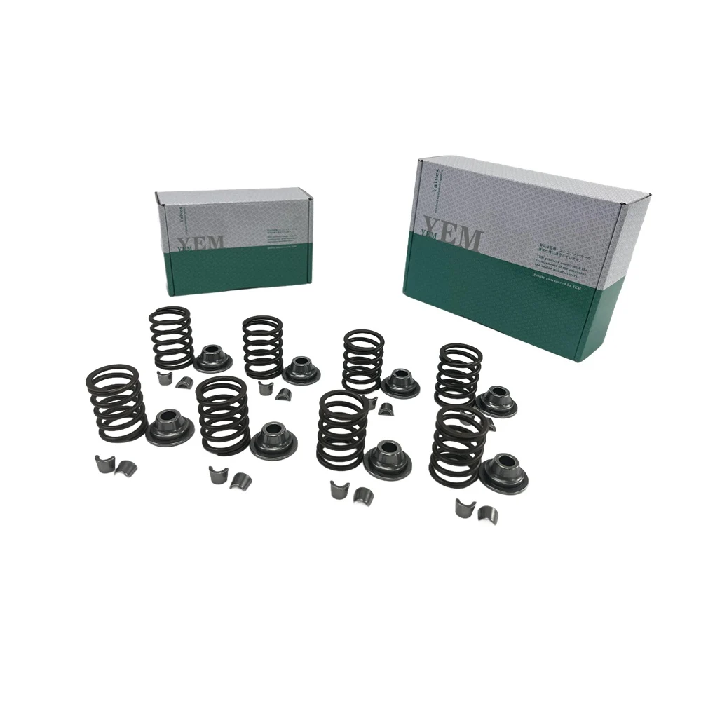 4BE1 Valve Spring Kit Spring Seat & Retainer for Isuzu Engine Spare Parts